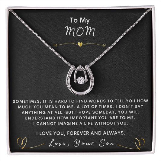 Necklace for My Mom - A Special Gift from Your Son