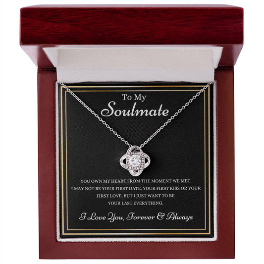 To My Soulmate - Love Knot Necklace