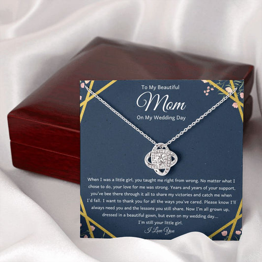 Mother Of The Bride Necklace Love Knot Necklace