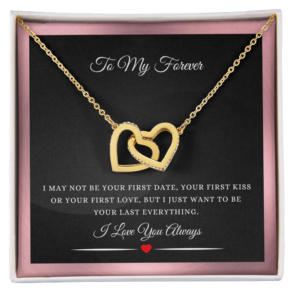 To My Forever! Valentine's Day Gift - Interlocking Hearts Necklace