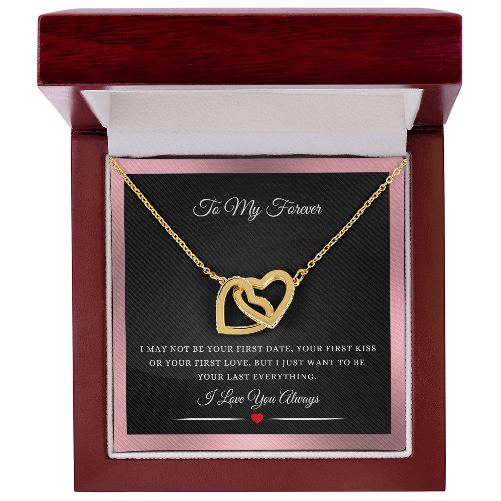 To My Forever! Valentine's Day Gift - Interlocking Hearts Necklace