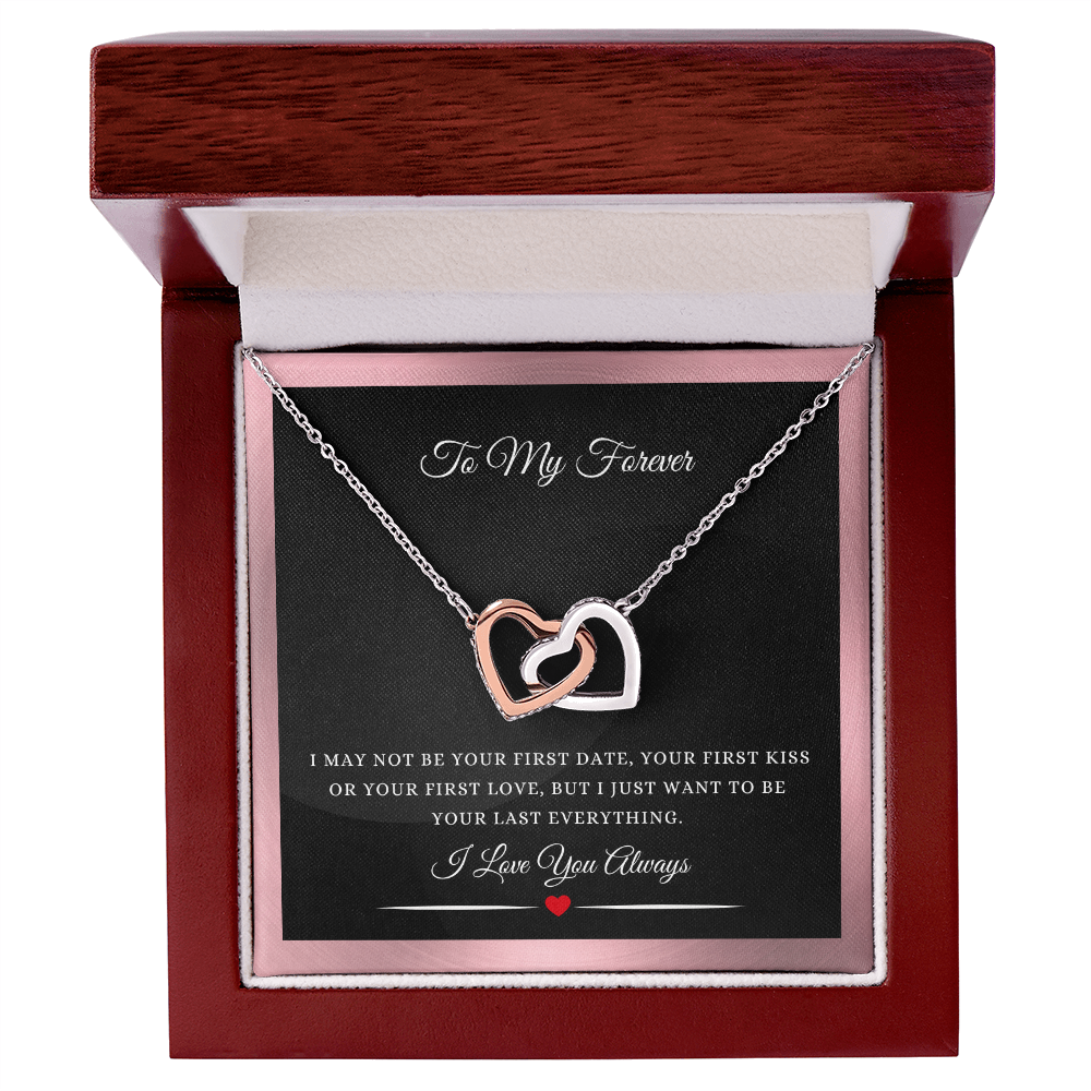 To My Forever! Valentine's Day Gift - Interlocking Hearts Necklace