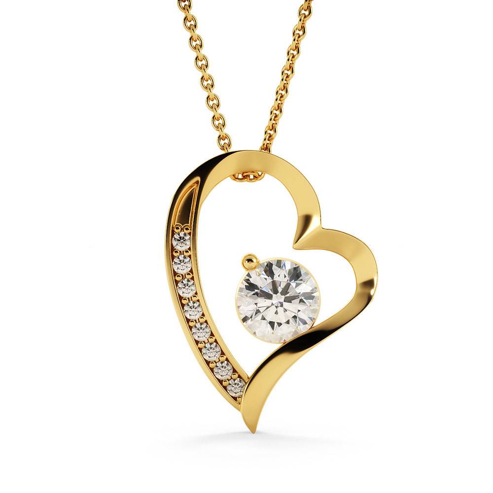 To My Soulmate Necklace -14K Yellow Gold Finish or 18K White Gold Finish